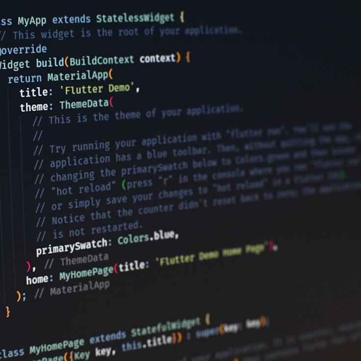 iOS app development workspace